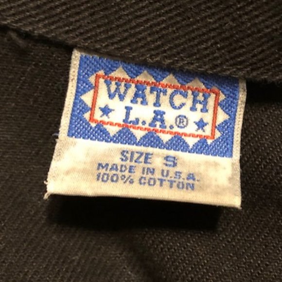 Sz S Watch LA Vintage 90’s Boho Western Black Denim Vest Rodeo - Picture 15 of 16